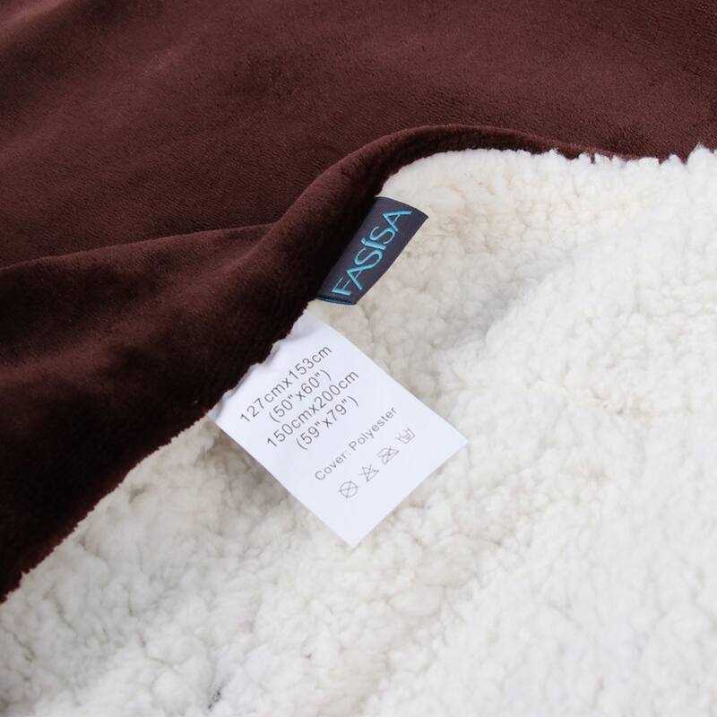 Sherpa Blanket - Fluffy & Soft Plush Bed Blanket - Hypoallergenic - Reversible - Lightweight