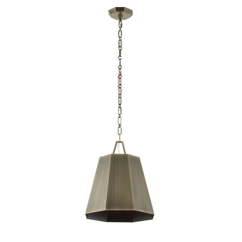 Uttermost Granada 1 Light Hexagon Pendant - 15"W x 15"D x 16"H