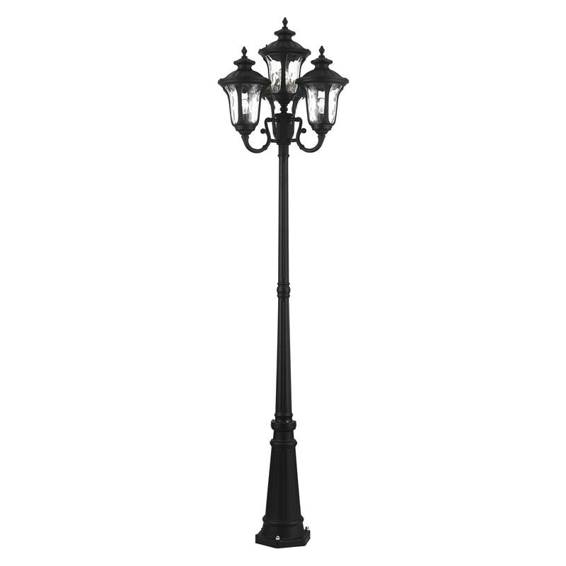 Livex Lighting Oxford 4 Light 93" Tall Outdoor Multi Head Post Light
