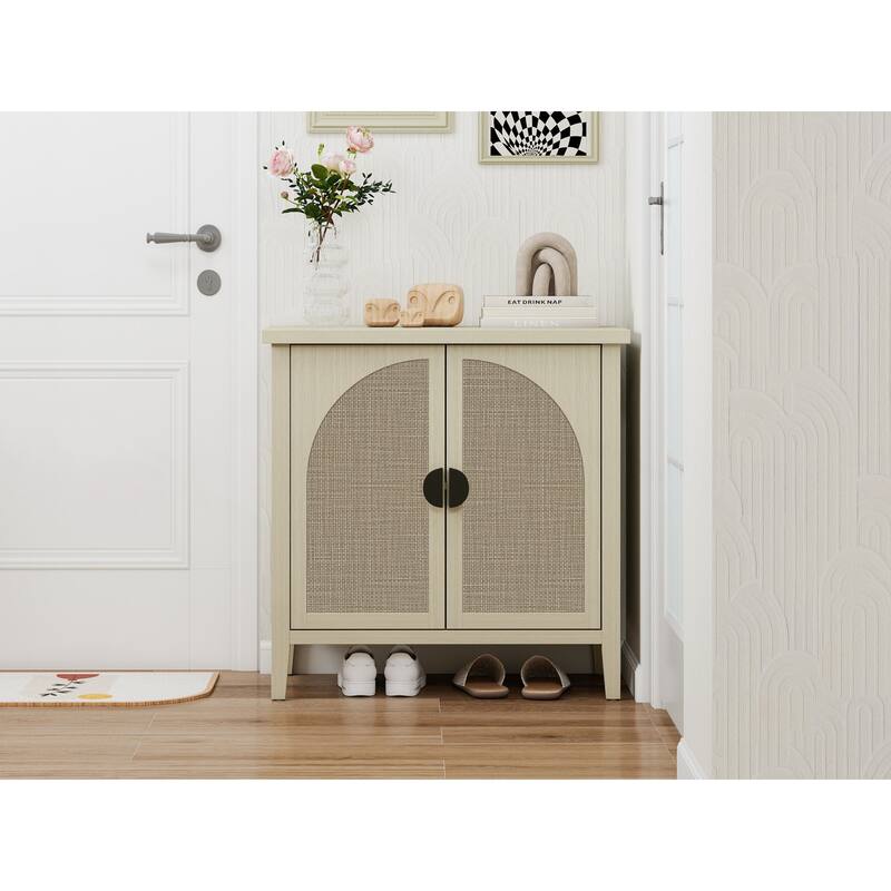 Rattan 2 Door Cabinet