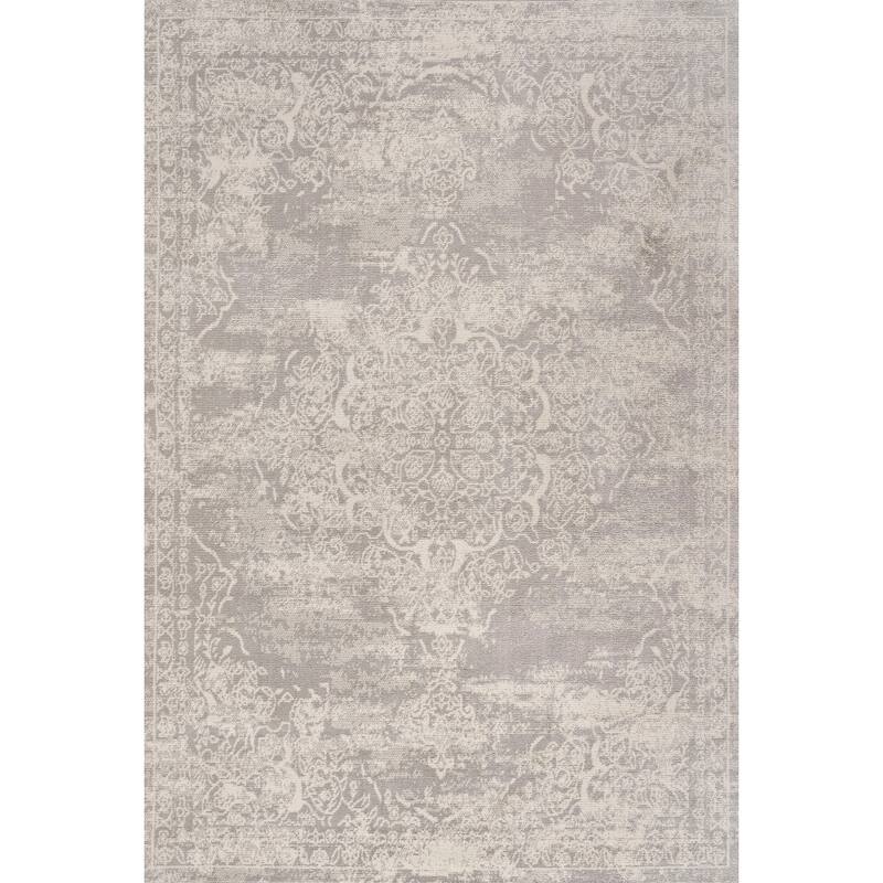 JONATHAN Y Rosalia Ornate Medallion Modern Area Rug - 4 X 6 - Ivory