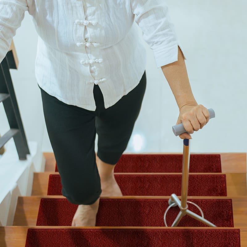 SUSSEXHOME Geometric Stair Treads with Easy to Install Double Adhesive Tape 9" x 28"
