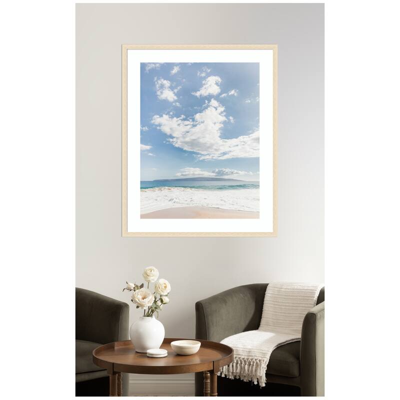 Kate and Laurel Framed Art Beach by Alicia Abla