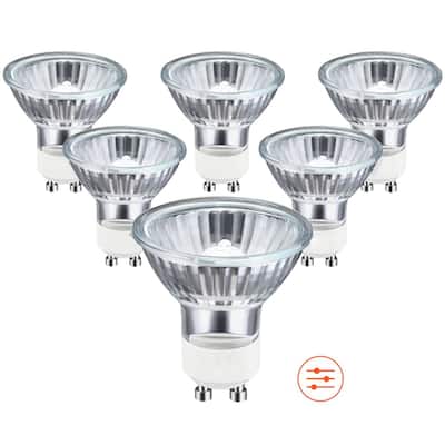 GU10 Halogen Light Bulb 50W 2800K 450LM CRI 99 Dimmable Spotlight for Track and Downlights - White - 1.97 x 1.97 x 2.20 in