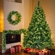 preview thumbnail 2 of 9, 6FT Grass Green Christmas Tree