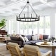 preview thumbnail 6 of 41, Update 12-light 40In Modern Farmhouse Wagon Wheel Chandelier