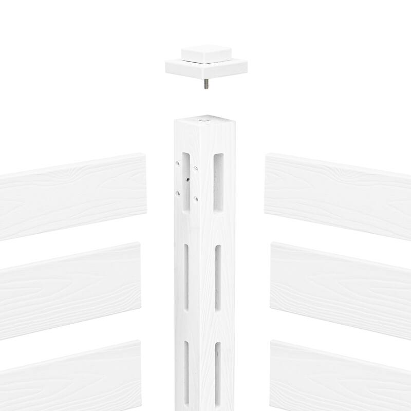 2,4-Panel Courtyard Privacy Fence Without Digging Pits, Easy To Set Up, No Damage To The Ground - 39.3 in. W x 35.6 in. H