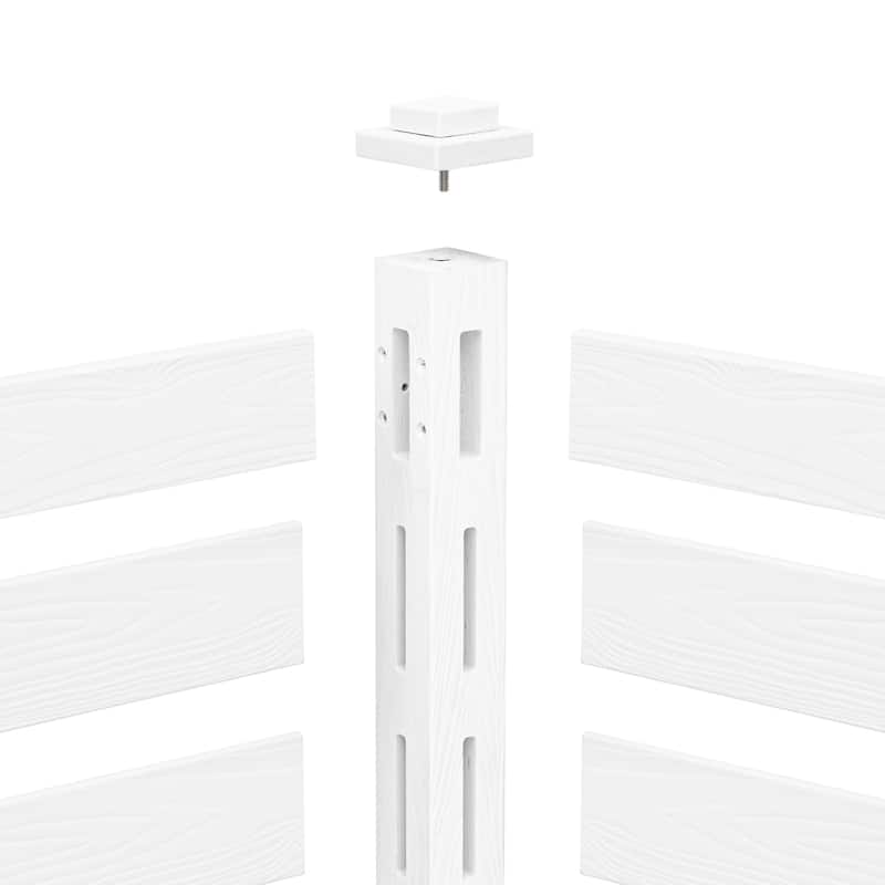 Courtyard Privacy Fence No Pit Digging Type, More Convenient For Outdoor Installation,2,4-Panel - 39.3 in. W x 35.6 in. H