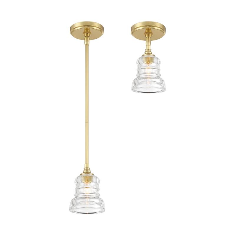 Crystorama Lighting Group GRG-1040_CEILING Gregory 5" Wide Semi-Flush
