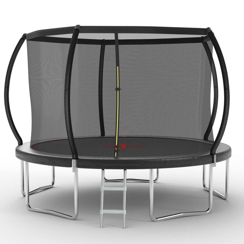 12ft Trampoline Pumpkin- Standard-UV protected- Black - Black