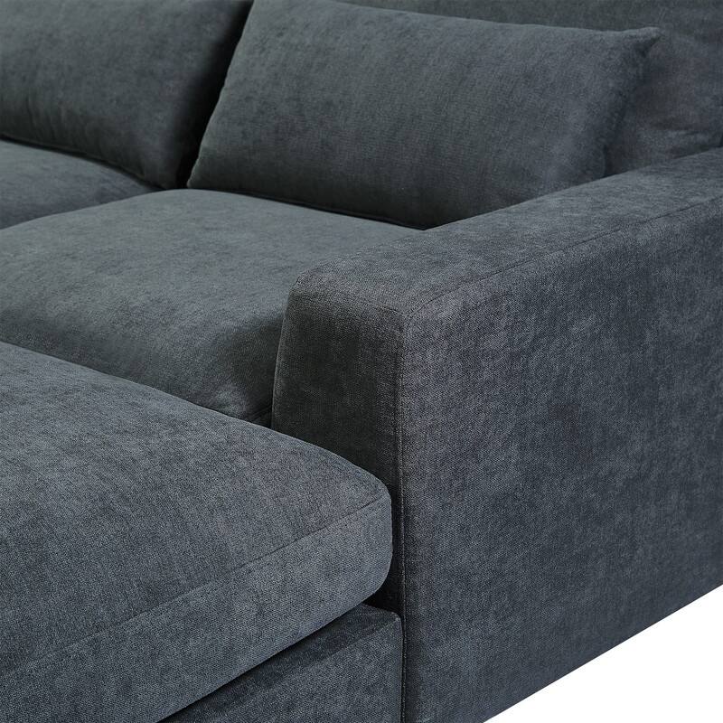 Modern L-Shape Sectional Sofa with Reversible Chaise