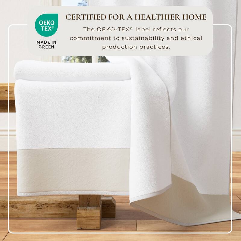 Linery & Co. Ultra-Soft Cotton and Linen Like Border Towel Set
