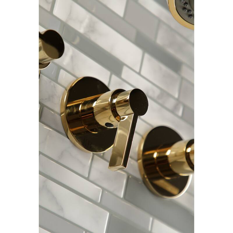 NuvoFusion Three-Handle Tub and Shower Faucet