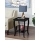 preview thumbnail 1 of 14, Convenience Concepts American Heritage Square End Table with Shelf Black