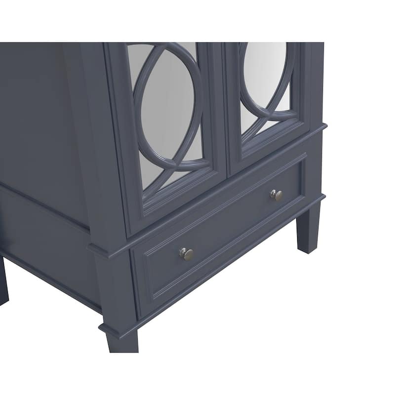 KitchenBathCollection Olivia 30" Bathroom Vanity with Carrara Marble Top