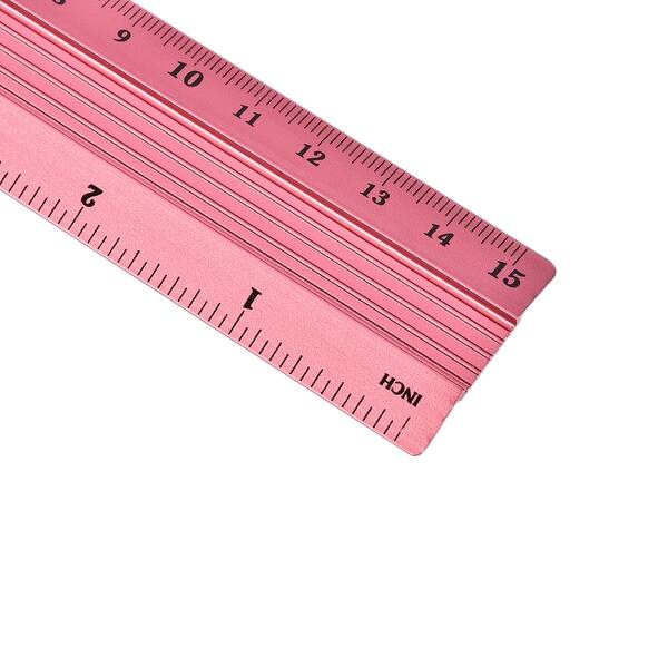 Ruler 6 Inch - Clear Rulers - Assorted Colors - 24 Count Rulers