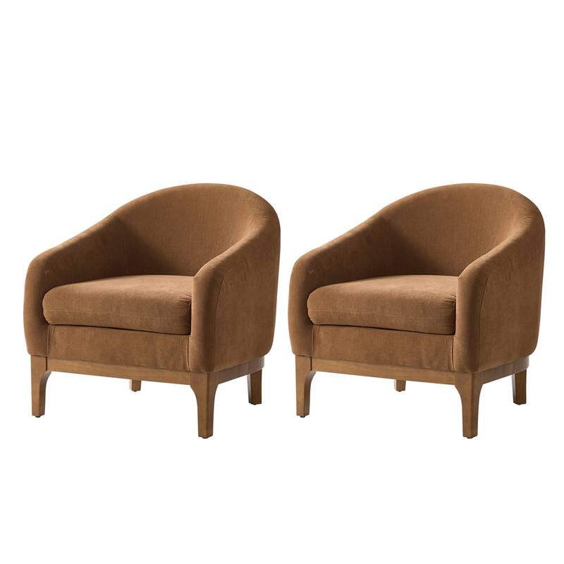 Joseph Mordern Boucle Armchair Chair Set Of 2 By HULALA HOME