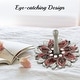 preview thumbnail 6 of 5, Matashi Hand-Painted Floral Spinning Dreidel Gold-Plated w/ Crystals Holiday Ornaments (Pewter) Jewish Decor Hanging Decoration