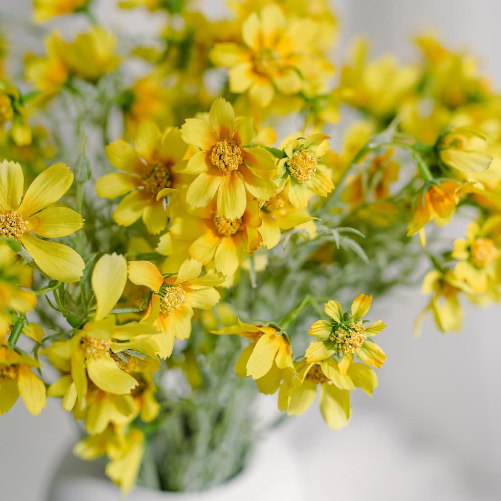 Silk Decorative Artificial Starry Sky Cosmos(Pack of 1 Branch)