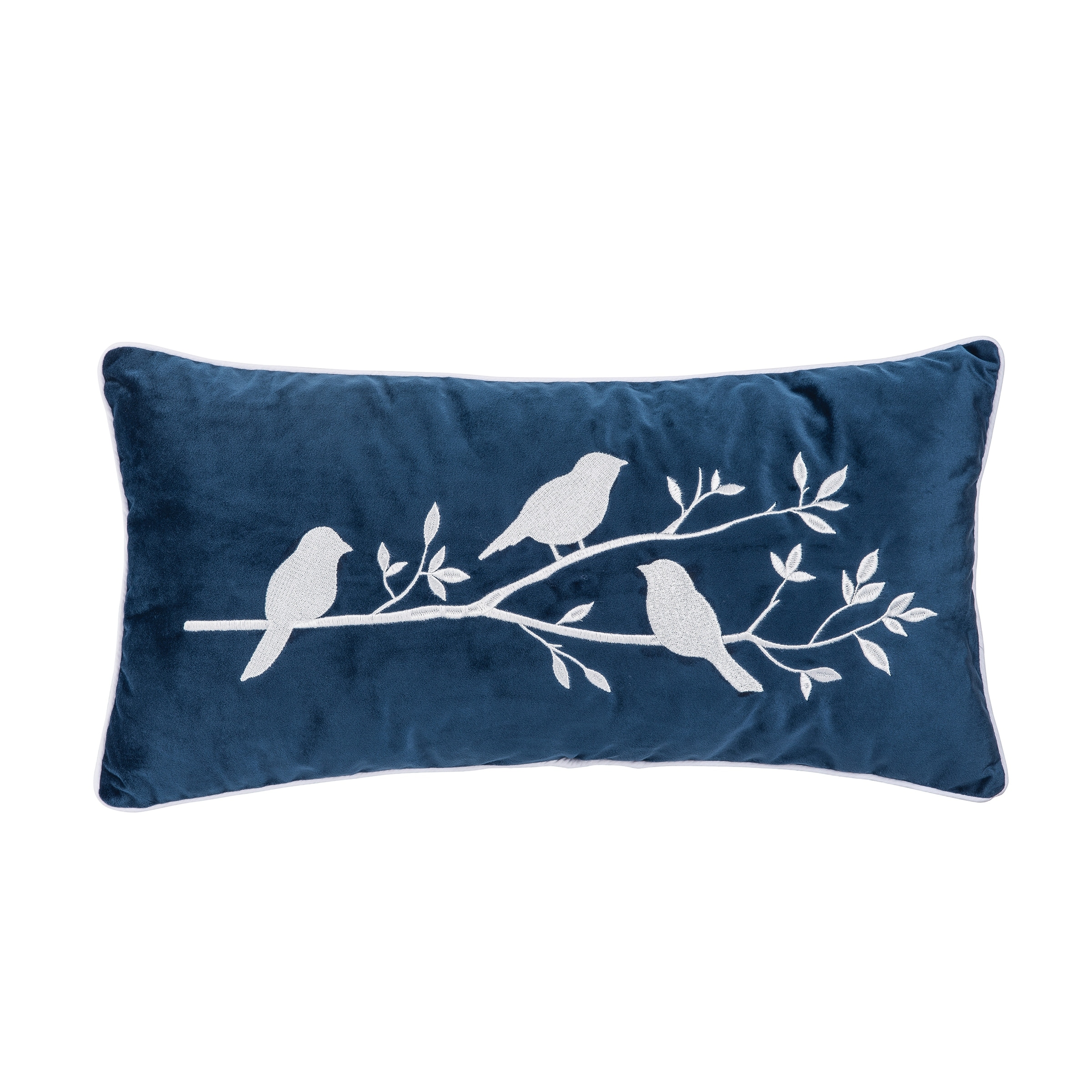 Bird Branch Decorative Accent Throw Pillow