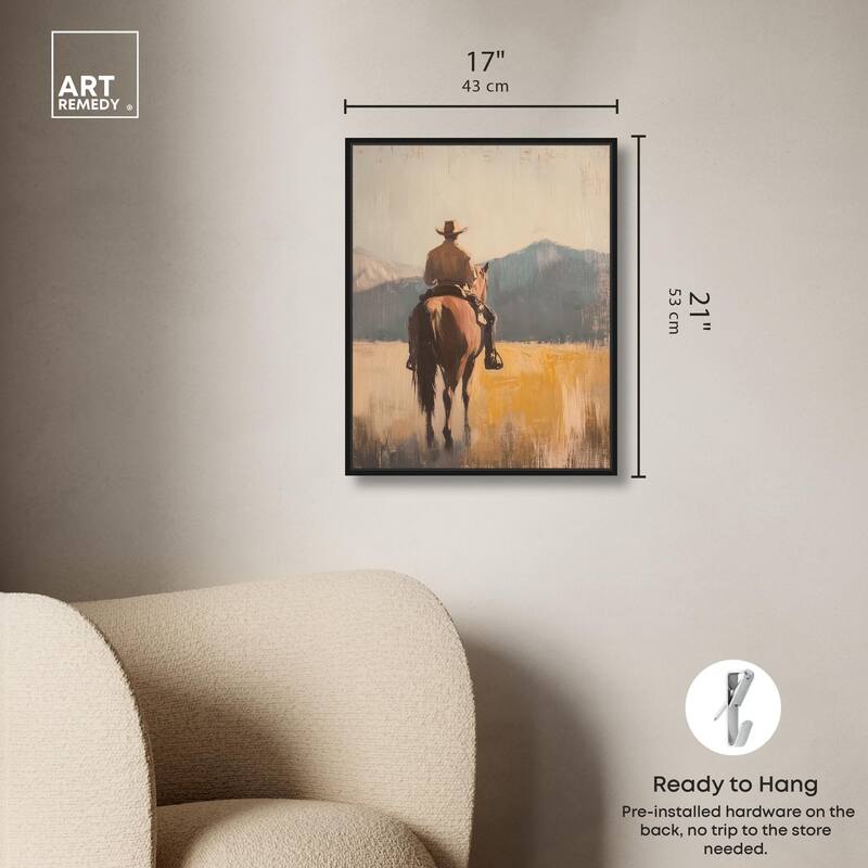Long Ride Canvas by Art Remedy