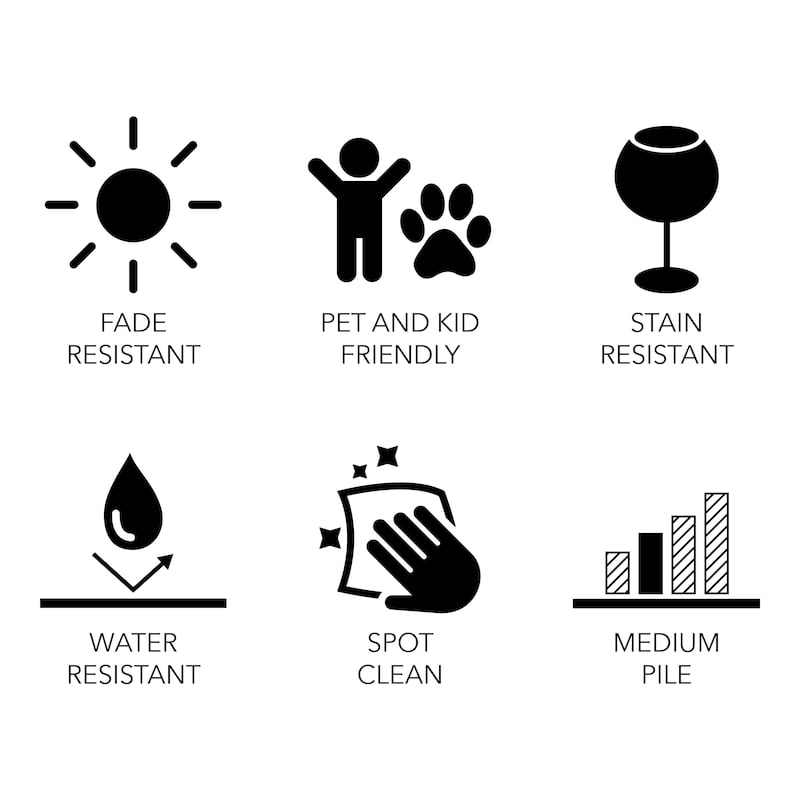 Grand Bazaar Odera Machine Made Color Block Modern Area Rug