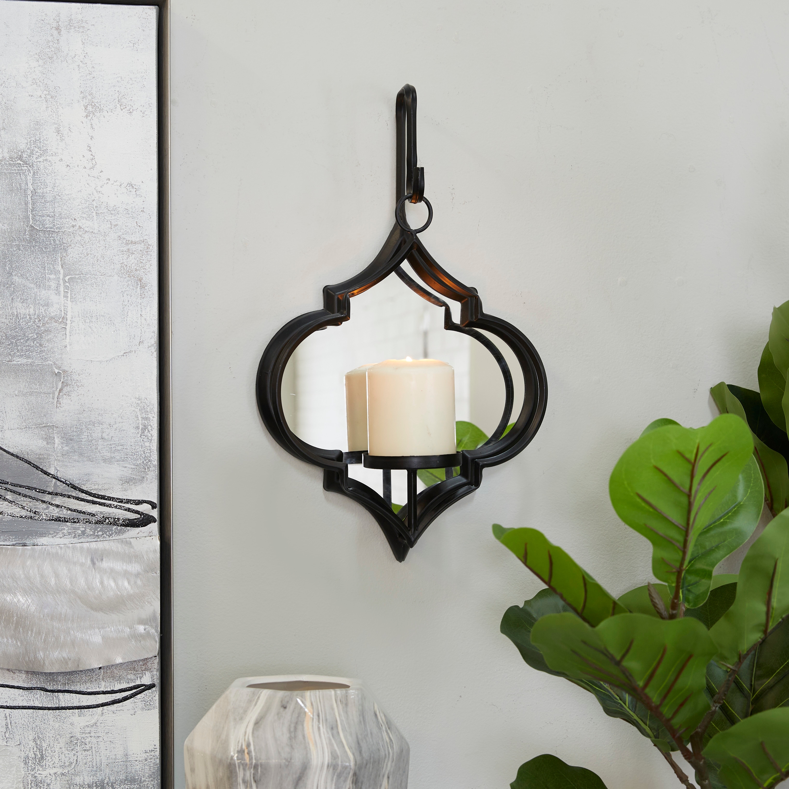 Glam candle sales wall sconces