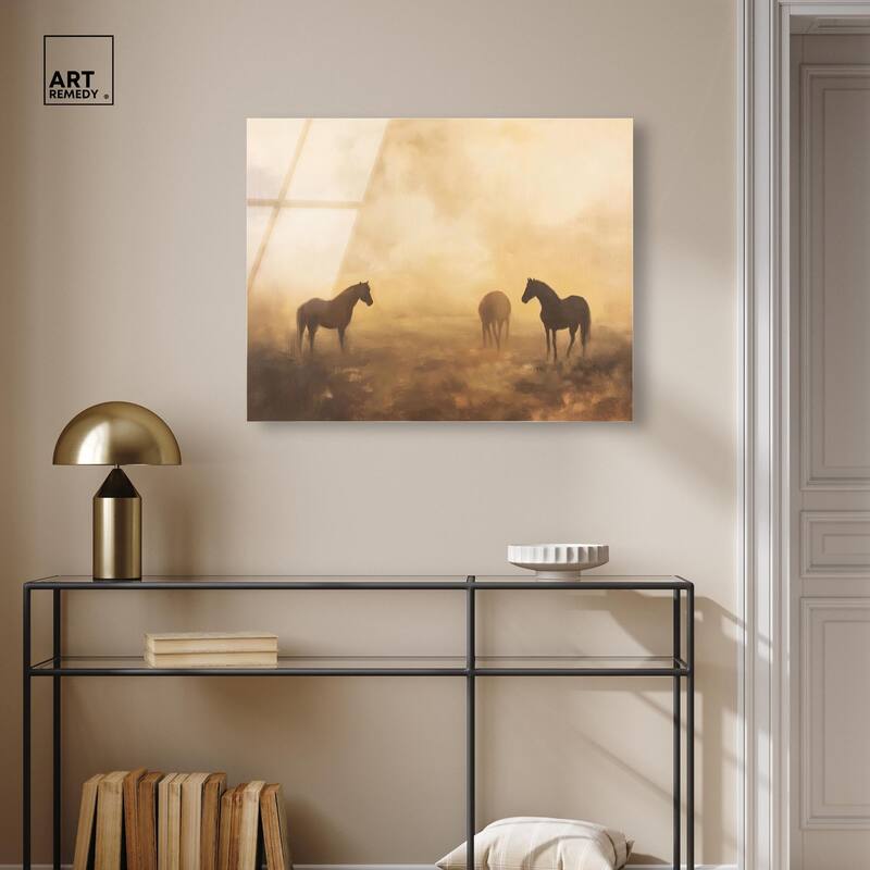 Equine Trio Acrylic by Art Remedy, Ready to Hang
