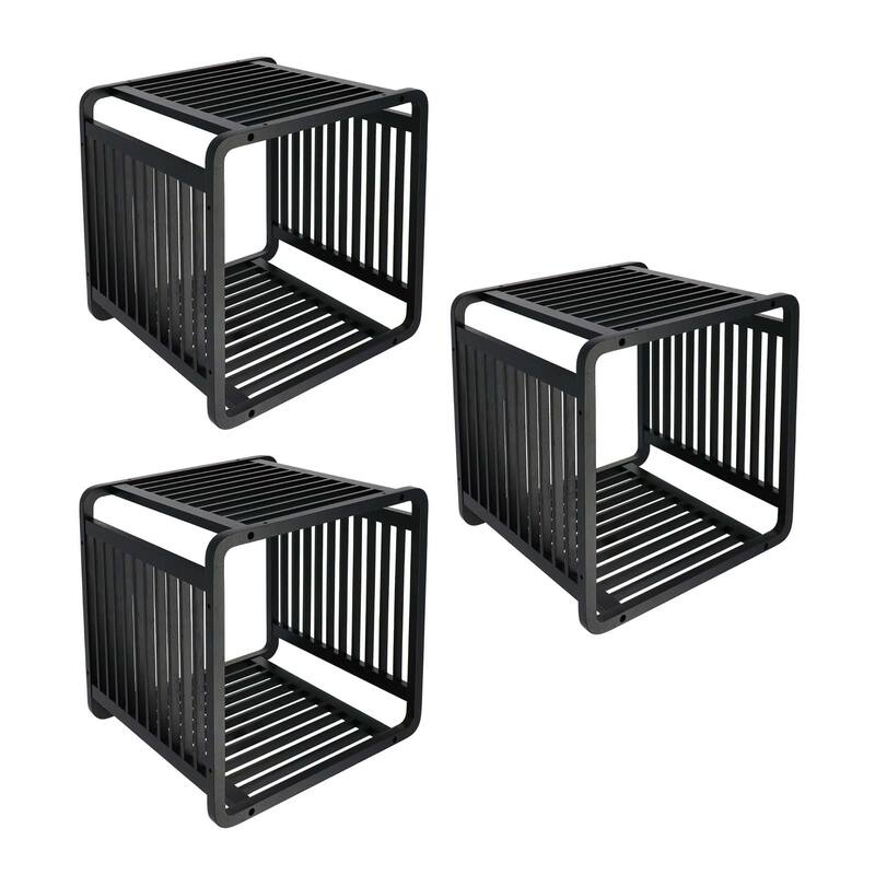 Smart Kube Bamboo Cube Storage, 13" Stackable Shelf Organizer