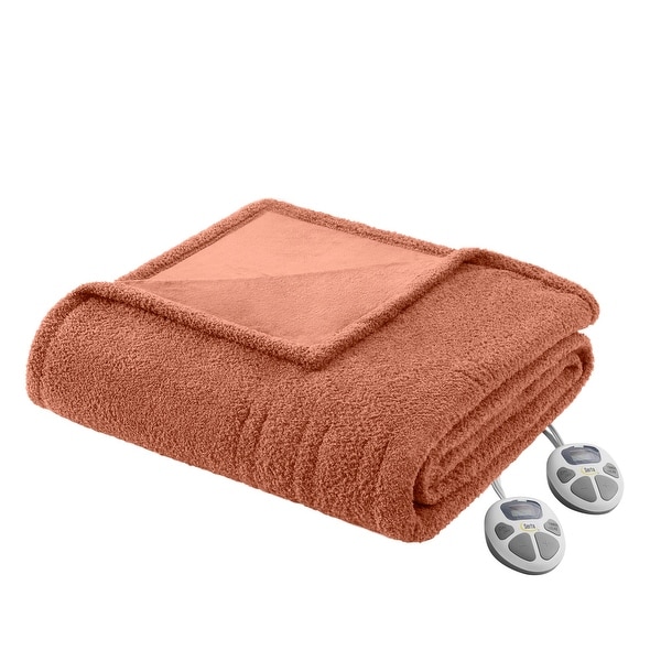 Serta Dream Soft Heated Blanket, Plush Faux Feathersoft Polyester