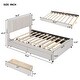preview thumbnail 19 of 30, Full Size Upholstered Platform Bed with 2 Drawers