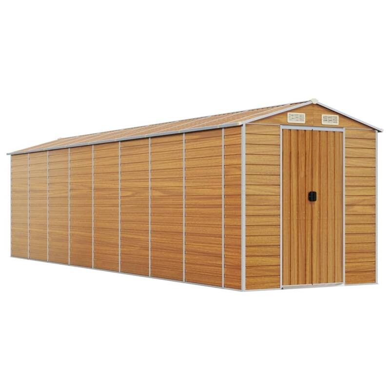 vidaXL Garden Shed Metal Outdoor Storage Shed Anthracite Galvanized Steel