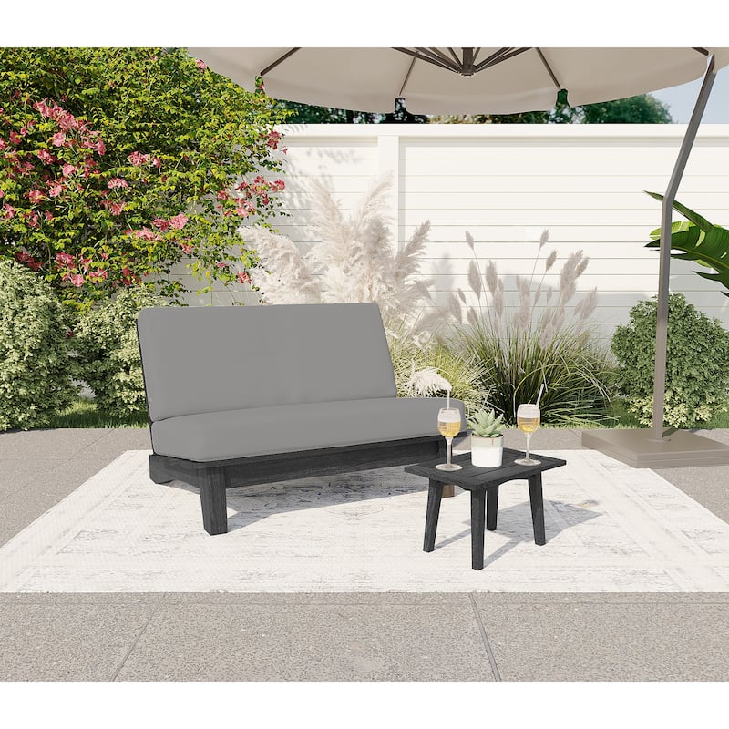 Outdoor Wood Sectional Furniture Patio Sofa Set