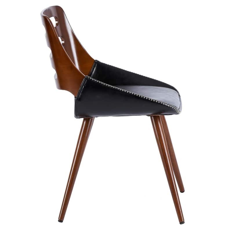 NPD Furniture Shelton Faux Leather Bamboo Chair