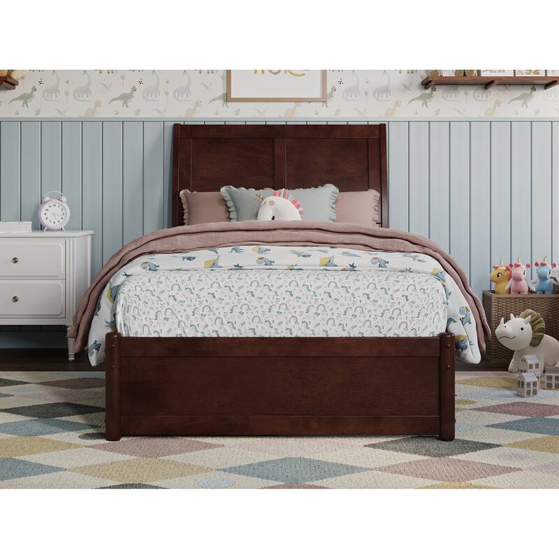 Andorra Platform Bed with Panel Footboard and Storage Drawers
