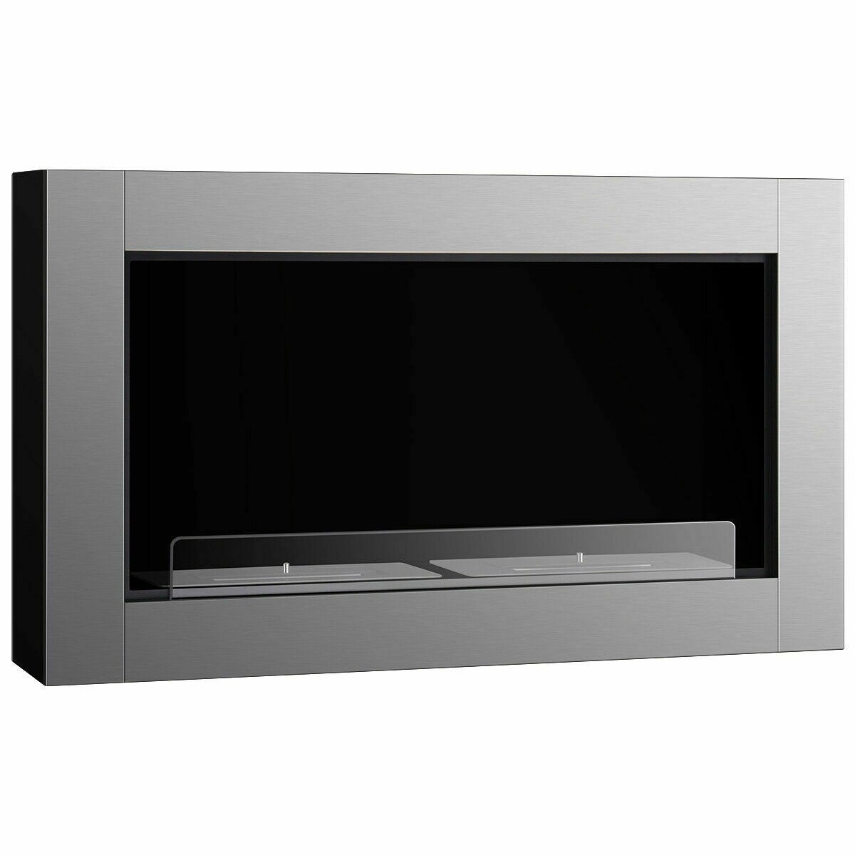 Shop Gymax 38 Inch Wall Mounted Bio Ethanol Fireplace Ventless