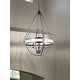preview thumbnail 18 of 18, Crystal Orb Pendant Light Bohemian 4-Light Oil Bronze or Silver Luxury Chandelier