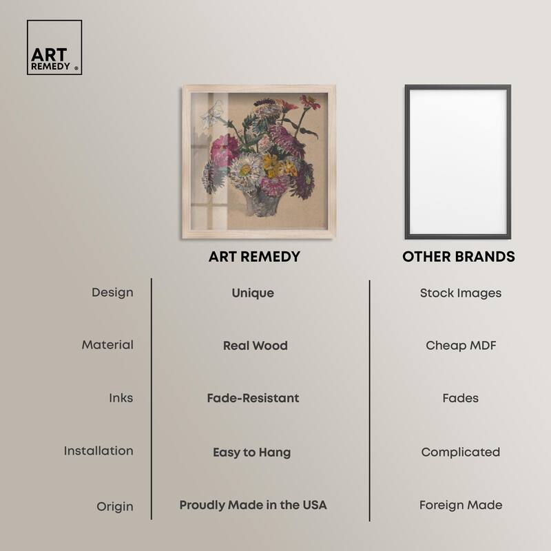 Basket of Flowers Shadowbox by Art Remedy