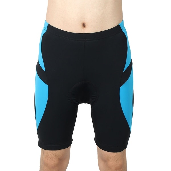 REALTOO Authorized Bicycle Underwear Cycling Shorts Pants Black Blue L (W 38)