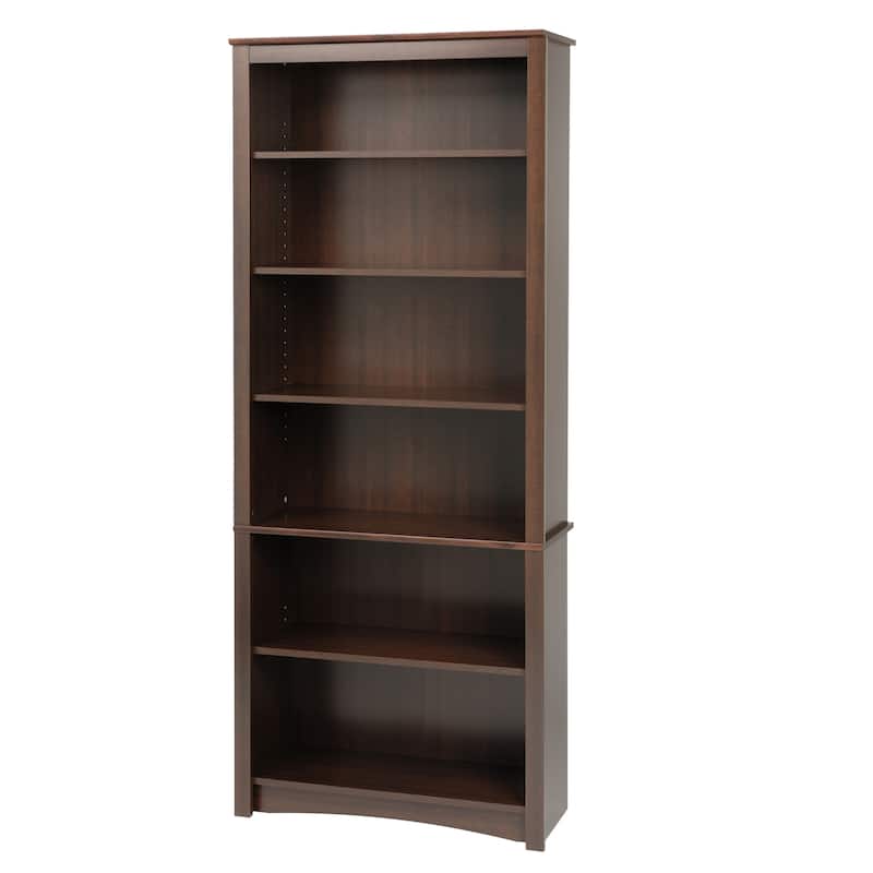 Prepac Home Office 6-Shelf Bookcase - 31.5" W x 77" H x 13" D