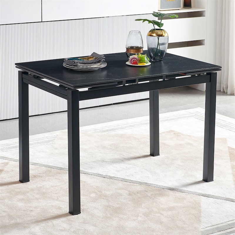 Modern Rectangular Expandable Dining Room Table Bed Bath & Beyond