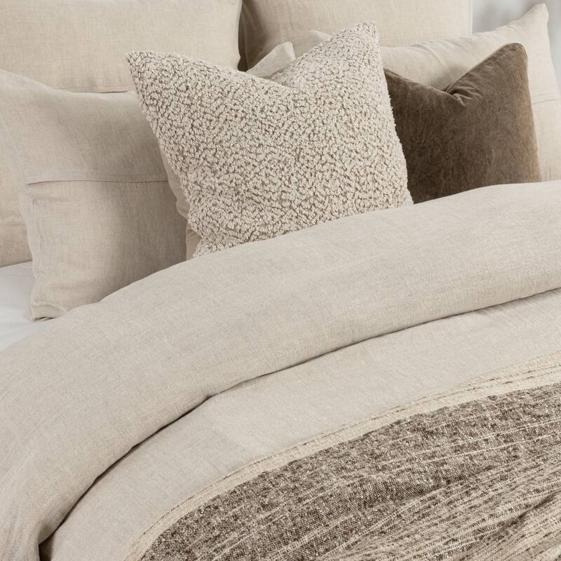 Villa by Classic Home Beaumont 3-Piece Belgian Flax Linen Duvet Set