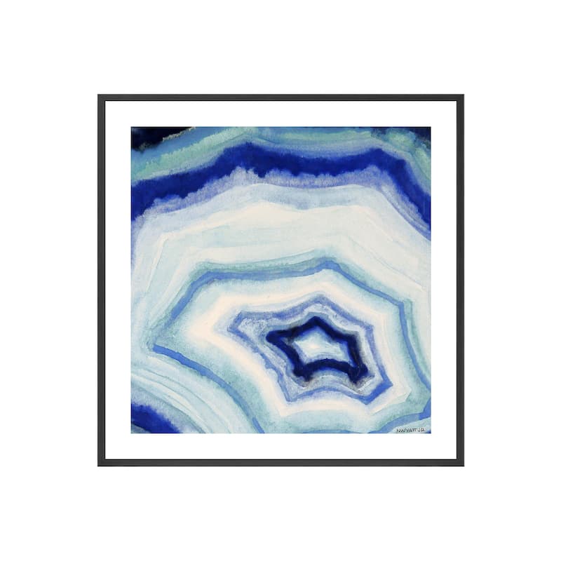 Ocean Geode II Framed Print Wall Art by Norman Wyatt Jr.