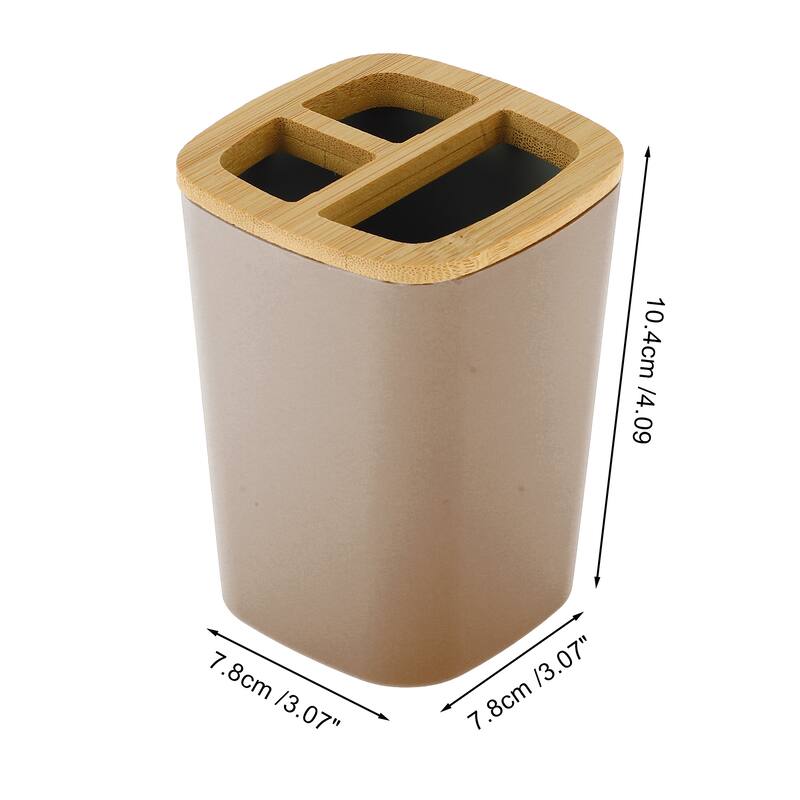 1 Pcs Women Reusable Toothbrush Holder for Bathroom - Coffee