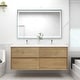 preview thumbnail 2 of 39, Selina 60" Wall Mounted Vanity with Double Sink