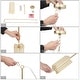 preview thumbnail 17 of 17, Tifany Modern Gold 1-Light Mini Pendant Light for Kitchen Island Dining Room - 4.3'' D x 8.5'' H