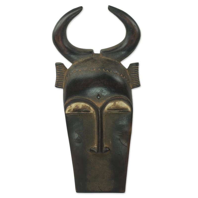 Novica Handmade Bemba Healer African Wood Mask