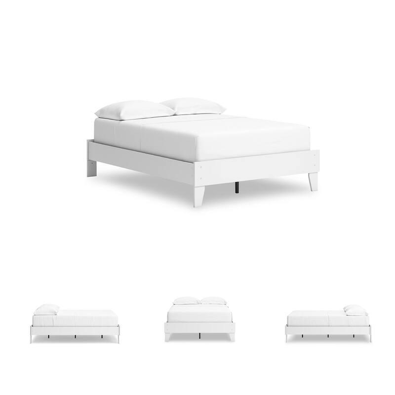 Signature Design by Ashley Hallityn White Full Platform Bed