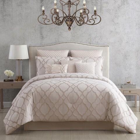 Riverbrook Home Tinley Ivory & Champagne 10 Piece Comforter Set