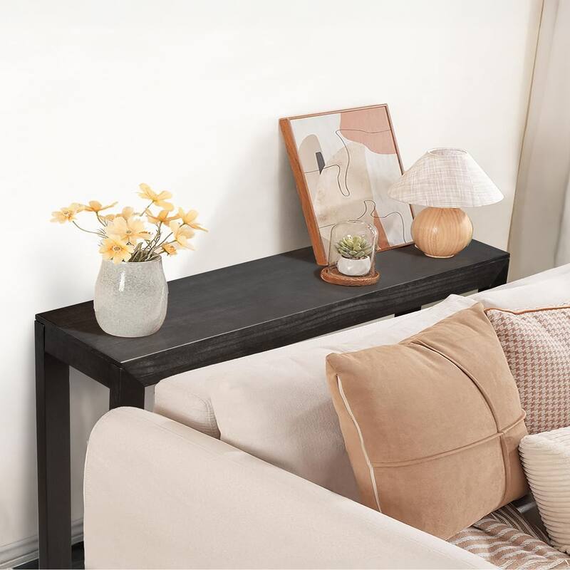Pinewood Entryway Table Console with Sturdy Surface 220 lbs - 46.1 x 11.8 x 31.9 in